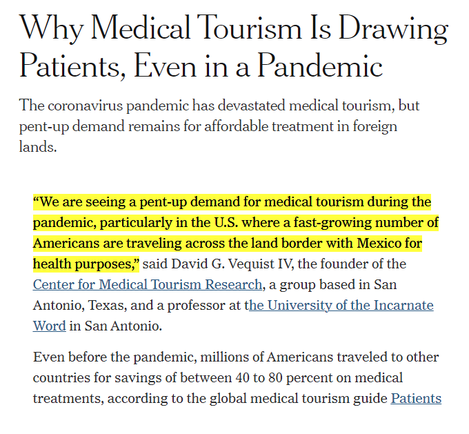 medical tourism is still alive and thriving in Mexico during the pandemic